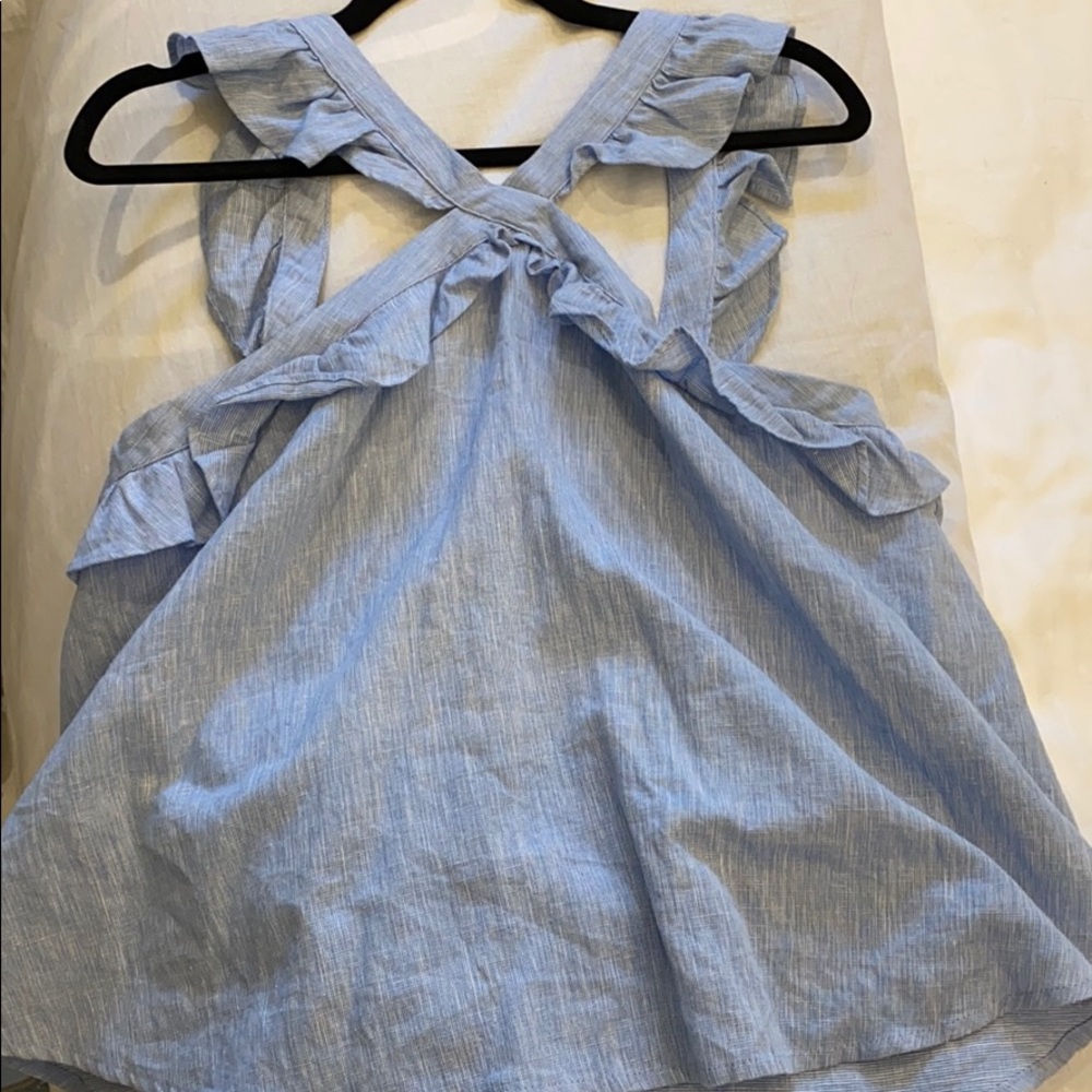 Ruffle tank blouse